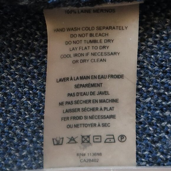 Margaret O'Leary Black Plaid Merino Wool Knit Long Sleeve Cardigan Sweater - Picture 8 of 10